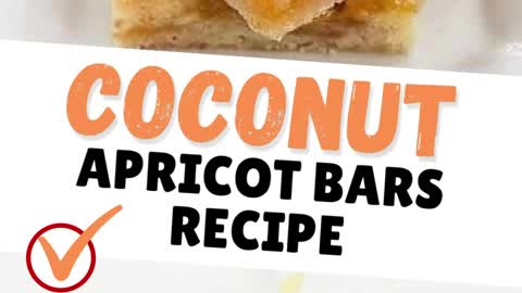 Coconut Apricots Bars