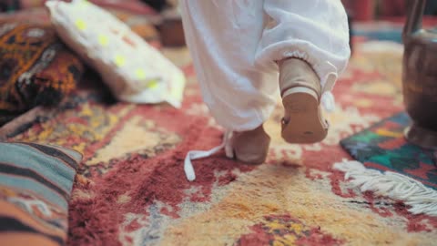 Walking On A Carpet With Sandals On