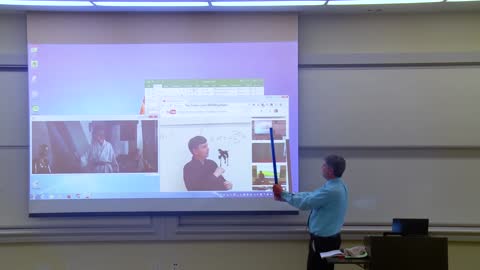Professor Fixes Projector Screen April Fools Prank.