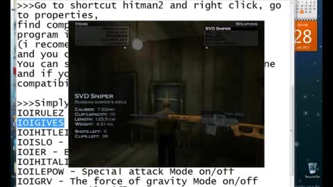 Windows 7/Vista Hitman2 Cheat