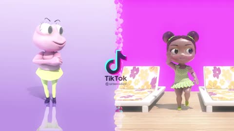 TikTok Challenge - El baile del Sapito Vs Bebe Tiburón - Videos de TikTok para niños