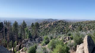 Hiking at lake arrowhead