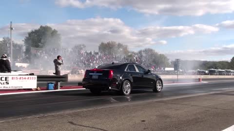 GNXS CTS-V vs Tim Barth Challenger at Byron Dragway