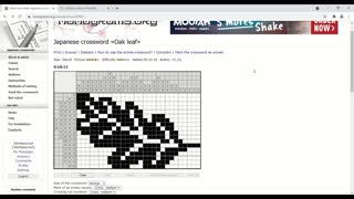 Nonograms - Oak leaf