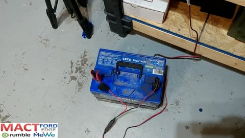 Projects in the garage, battery charging, Testing and laptop