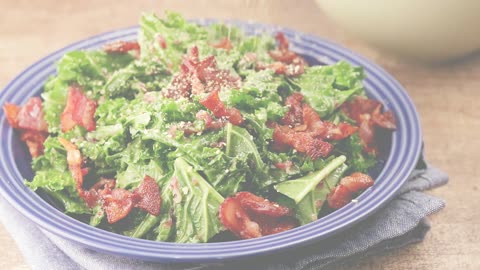 Warm Kale Salad in Bacon Vinaigrette