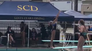 Scd girls diving one person flips