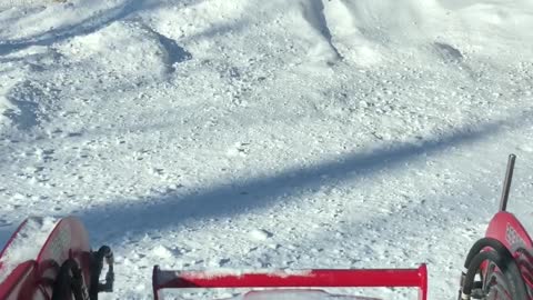 Mahindra 2638 HST Cab lifting snow