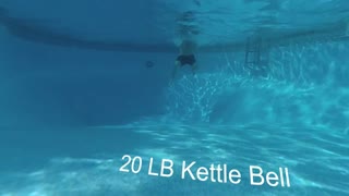 Insane Under Water Kettle Bell Workout!!!