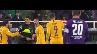 Edin Džeko red card vs Fiorentina