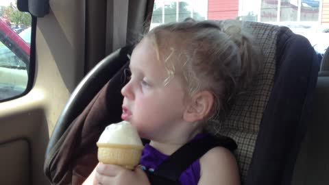Little Girl Denies Daddy Ice Cream