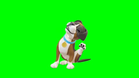 Animated funny Puppy