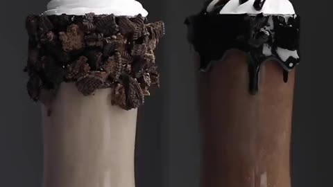 How to make Oreo Cookies milkshake and Dark chocolate milkshake ❓️ | TastyFoods | Rumble | Subscribe