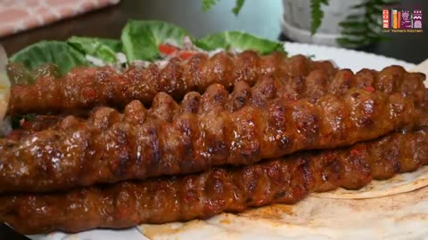 Turkish Adana Kebab cooked in the best and most delicious way!