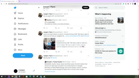 Joseph Flynn Tweets March 30.2022 ( time of this upload)