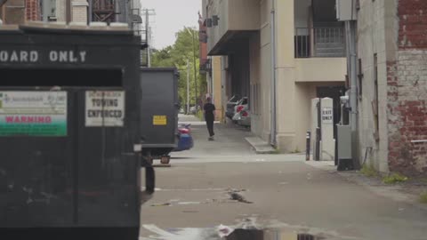 Man Skating Through Alleys Of Georgia