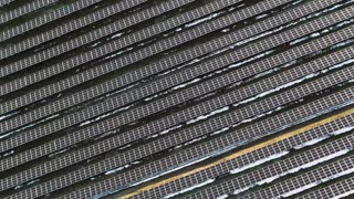 Drone captured mind-blowing footage of solar panel like INCEPTION movie