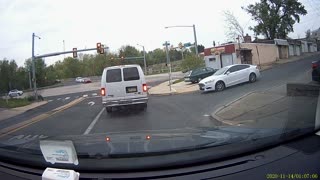 Car Runs Red Light and Gets T-Boned