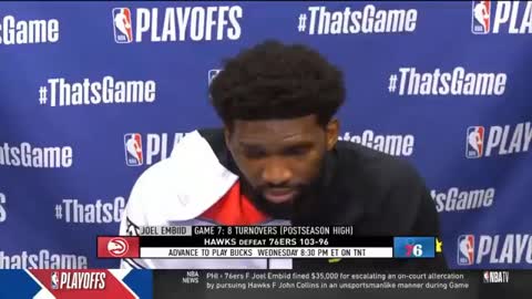 Joel Embiid Saying The Turning Point in The Game Was Ben Simmons Passing Up a Wide Open Layup