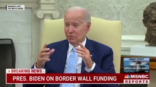 Biden on declaring an "immediate need" for new border wall construction in south Texas: