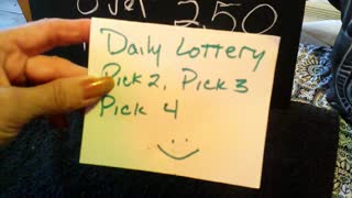 Lottery Lucky Numbers Pick 2, Pick 3, Pick 4, December 8th