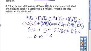 Conservation of Momentum Lesson