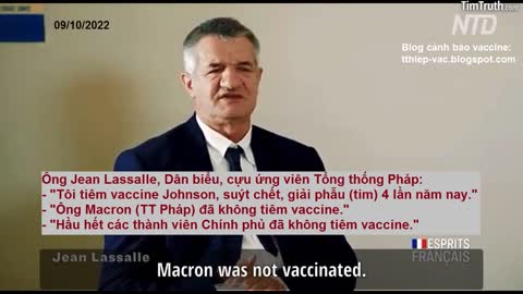 "Tổng thống Pháp không tiêm vắc-xin (covid)"