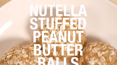 Nutella Stuffed Peanut Butter Balls