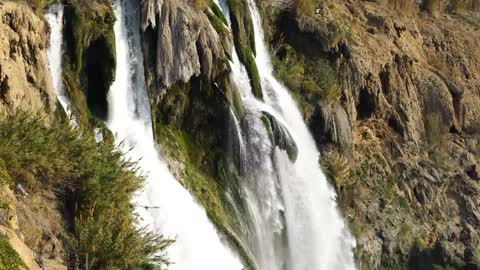 Beautiful water fall with nice track