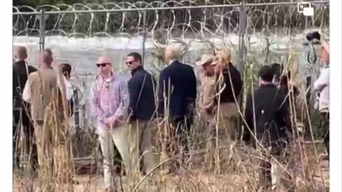 Dan Scavino ~@realDonald Trump at The Rio Grande River in Eagle Pass Texas