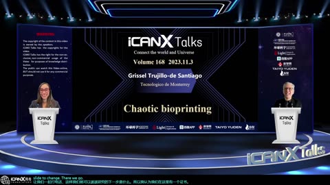 icanX Talks Vol. 168 Chaotic bioprinting Nov 3, 2023