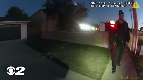 Bodycam: Man aims toy gun at cars & police; officers praised for restraint