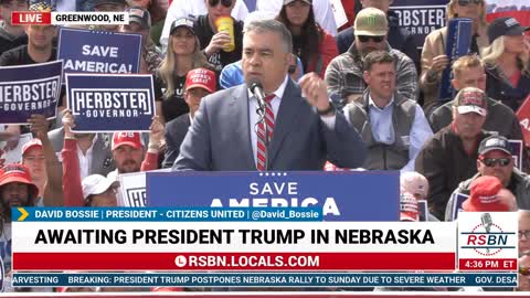 David Bossie Full Speech and Rigged Movie Trailer from Save America Rally in Greenwood, NE 5/1/22