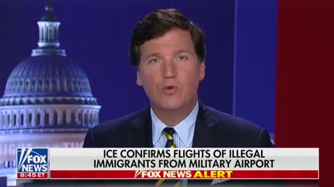 Tucker Carlson Reads Statement From ICE On Non-Citizens Being Moved From Air Force Based