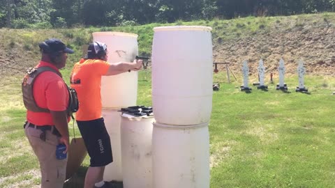 Aaron’s Bachelor Party at the Shooting Range – On Guard Defense style!!