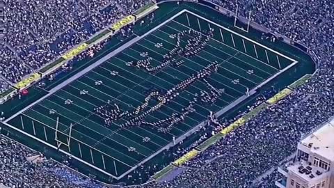 AMAZING Notre Dame Band Top Gun Performance Caught With Drone Video