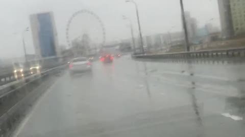 rainy morning in Kazan