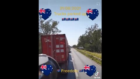 From The Australian trucker blockage protest at 08.31.2021