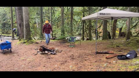 Trans Canada Trail hike for lunch | So many dead fish! | Solo Steal awning test.