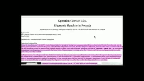 5G Frequency Mind Control - Operation CRIMSON MIST