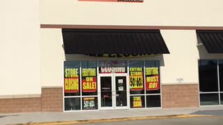 Closed Payless Shoesource Strip Mall Location