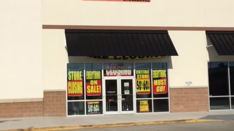 Closed Payless Shoesource Strip Mall Location