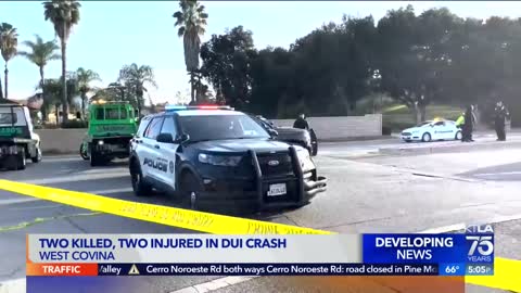 2 dead, 2 hospitalized after West Covina DUI crash