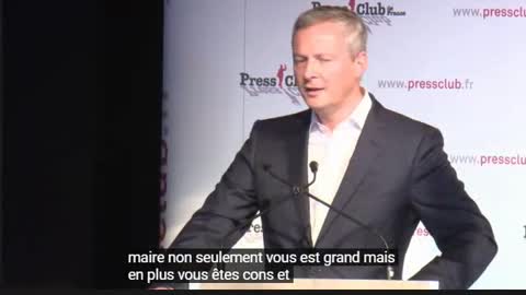 Quand Bruno Lemaire reçoit le prix de l'humour politique...