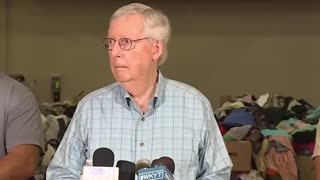 Sen. Mitch McConnell ignores questions about the FBI raiding Trump’s Mar-a-Lago residence