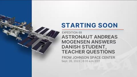 Expedition 69 Astronaut Andreas mogensen answers danish students teacher questions