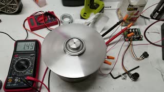 Axial Flux BLDC motor super slow motion.