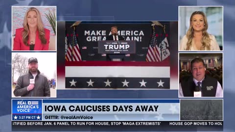 Big Crowd in Sioux Center, IA Ahead of President Trump Speech