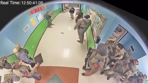 Hallway footage obtained in Uvalde school shooting