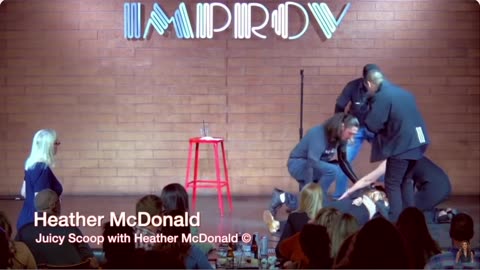 STAND-UP COMEDIENNE HEATHER McDONALD COLLAPSES ON STAGE